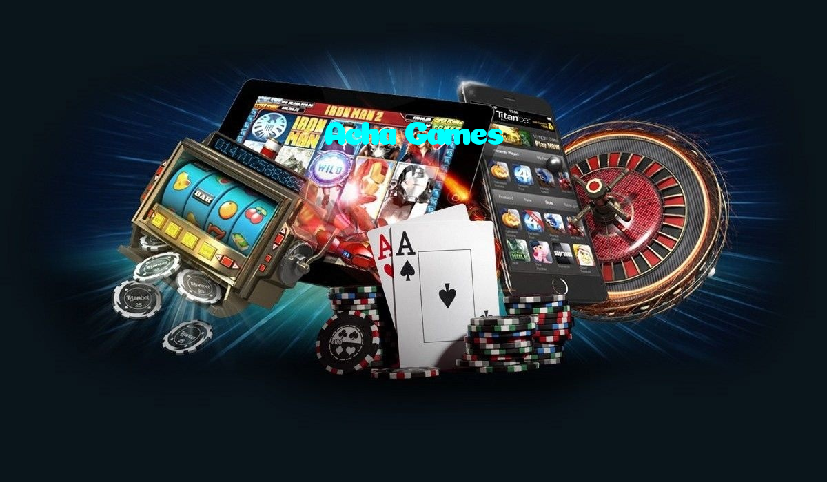 Acha Games casino presented on mobile device in Pakistan with slots and live games